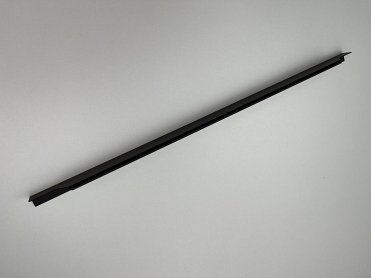 3204 торцевая мебельная ручка для фасадов 900 мм черный матовый