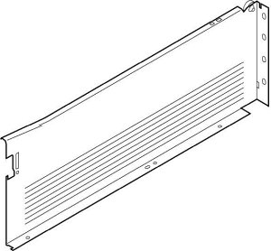 METABOX, Царга H, 150/400 мм, 25 кг, серая, лев.