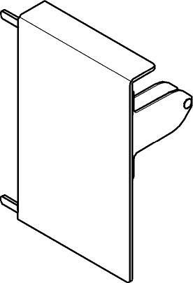 TANDEMBOX intivo, крепление передней панели высотой М (96мм), черное, прав.