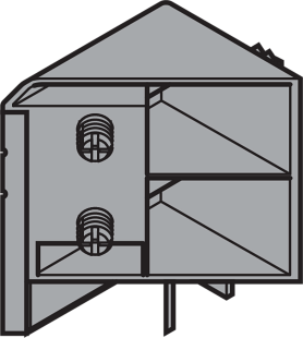 TANDEMBOX, Крепление фасада, EXPANDO, левое, высота M, для SPACE CORNER