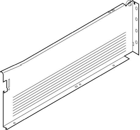 METABOX, Царга H, 150/350 мм, 25 кг, серая, лев.