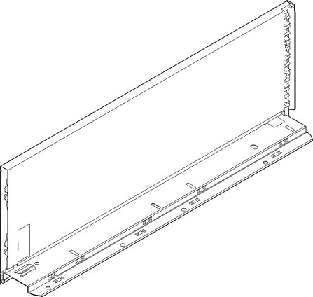 Царга LEGRABOX pure, высота C (177 мм), НД=450 мм, левая, серый орион