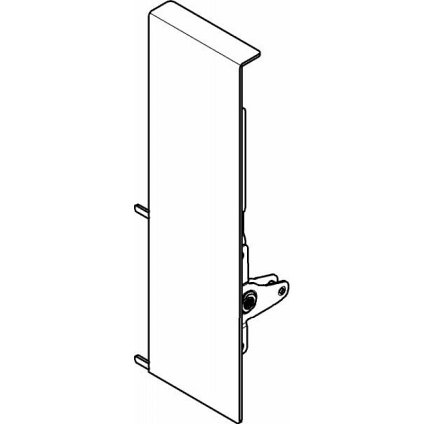 TANDEMBOX заглушка держателя фасада, высота D, для высокого внутреннего ящика со вставкой, белый, правый, для TANDEMBOX intivo
