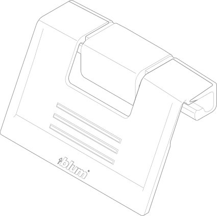 TANDEMBOX intivo/antaro, ручка без поводка д/внутр.ящика, белая