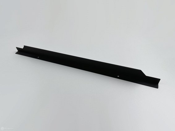3204 торцевая мебельная ручка для фасадов 500 мм черный матовый