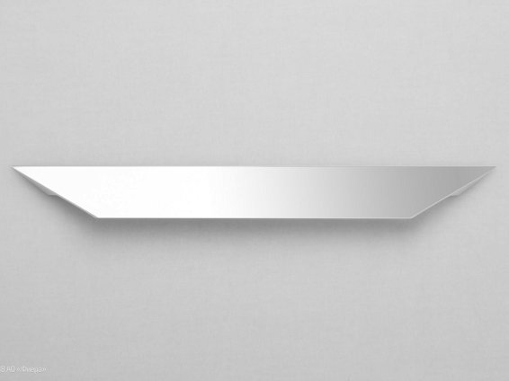 3662 мебельная ручка-профиль 224 мм анодированный алюминий глянцевый