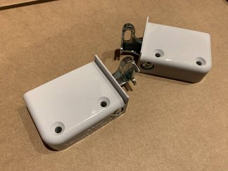 Комплект навески для шкафов, на саморезы, серая Комплект навески для шкафов, на саморезы, серая