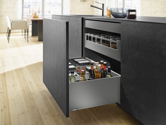 Ящик LEGRABOX pure (высота F 241, глубина 450 мм), серый орион