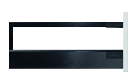 Ящик TANDEMBOX antaro с TIP-ON BLUMOTION (высота D 224, глубина 350 мм, вес ящика до 20 кг), крепление под саморезы, черный